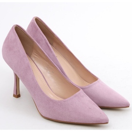 Stiletti da donna Giorgia Purple in camoscio viola 1
