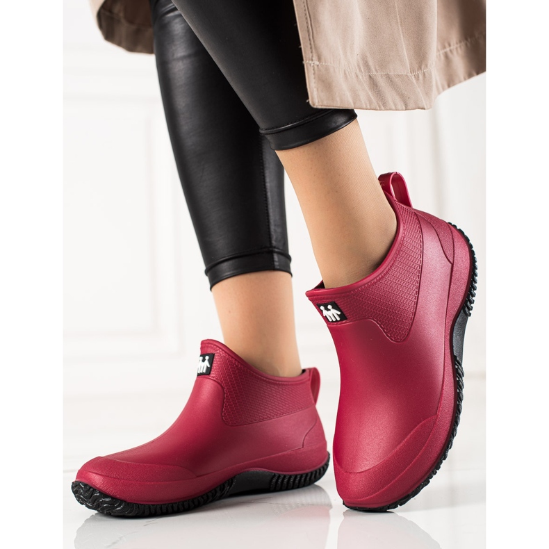 TRENDI Galosce rosse basse rosso 2