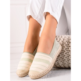 Anesia Paris Espadrillas casual beige verde 1