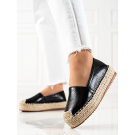 Clowse Espadrillas nere scintillanti nero 2