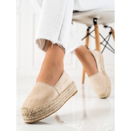 Bestelle Espadrillas beige sulla piattaforma 1