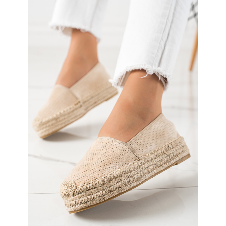 Bestelle Espadrillas beige sulla piattaforma 2