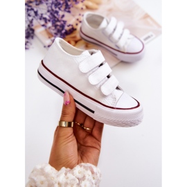 Sneakers Per Bambini Con Velcro Bernie Bianco bianca 1