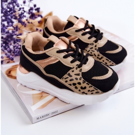 FR1 Scarpe sportive per bambini Sneakers Kizzie nere e beige 1