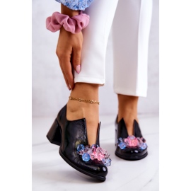 PA2 Scarpe In Pelle Liscia Con Decorazione Delaver Nera nero 1