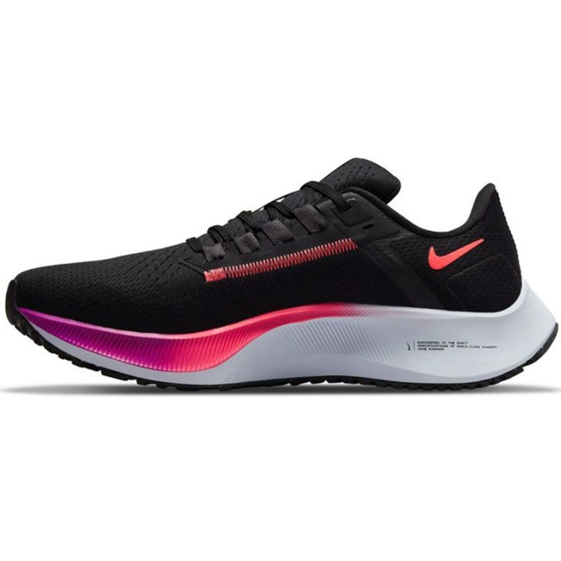 Nike Air Zoom Pegasus 38 W scarpe da corsa CW7358 011 nero viola rosa 1