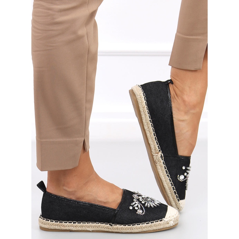 Espadrillas con pietre Birbal Black nero 1