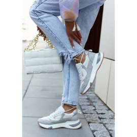 Vinceza Scarpe Sportive da Donna Sneakers Bianco-Grigio Spencer 2