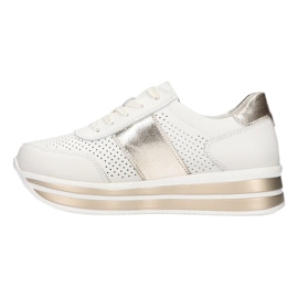 Ever Scarpe sportive da donna Filippo DP1414 bianche e oro bianca d'oro 7