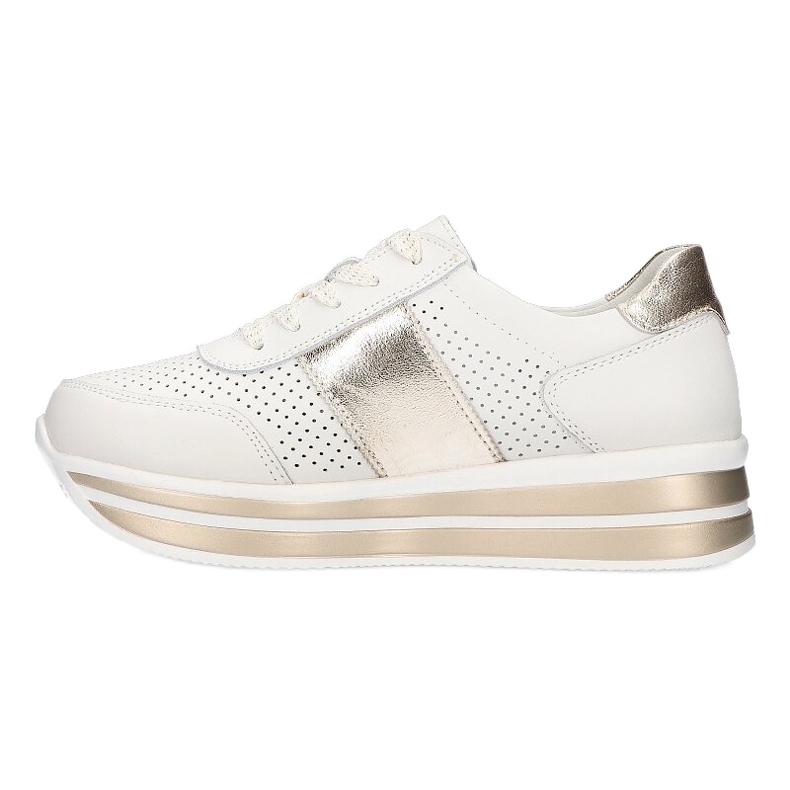 Ever Scarpe sportive da donna Filippo DP1414 bianche e oro bianca d'oro 7