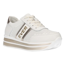Ever Scarpe sportive da donna Filippo DP1414 bianche e oro bianca d'oro 5