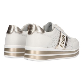 Ever Scarpe sportive da donna Filippo DP1414 bianche e oro bianca d'oro 9