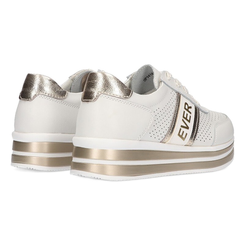 Ever Scarpe sportive da donna Filippo DP1414 bianche e oro bianca d'oro 9