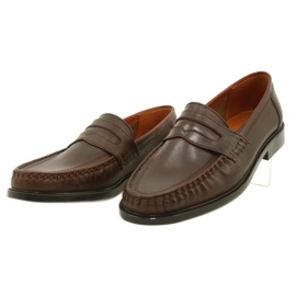 Pilbut Mocassini in pelle marrone Morello 2