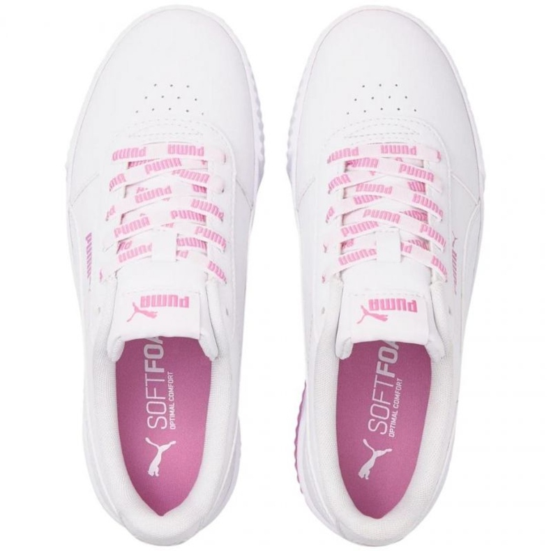 Puma Carina Logomania W 383906 02 bianco rosa 1