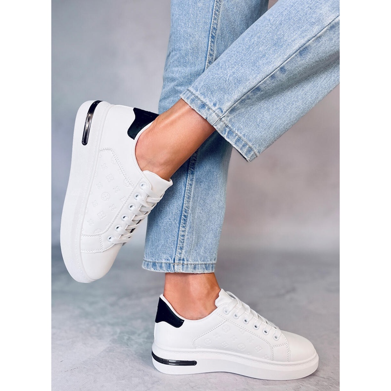 Sneakers Amala Negro da donna bianca 2