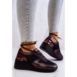 Sneakers Zeppa In Pelle Con Mesh S.Barski Nero 2