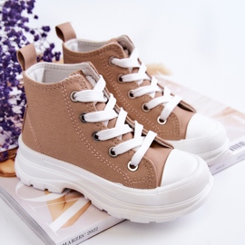 FR1 Sneakers alte da bambino Marrone chiaro Freeze 1