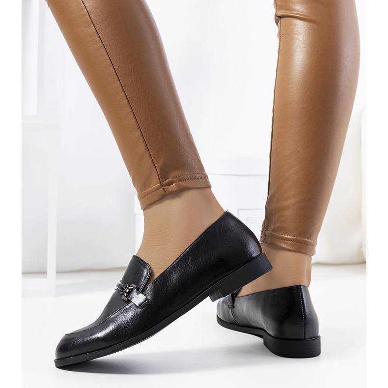 Mocassini genovesi da donna neri nero 1