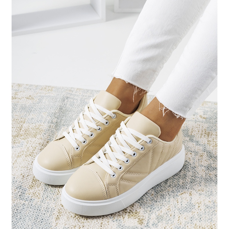 Sneakers beige con suole grosse Matthew 1