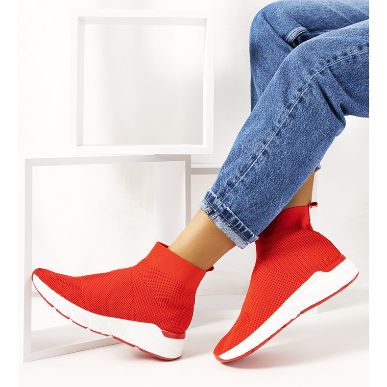Sneaker alte rosse William rosso 1
