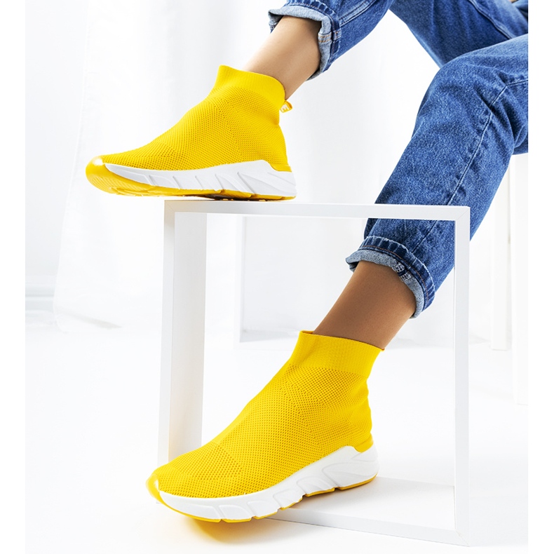 Sneaker alte William gialle giallo 1
