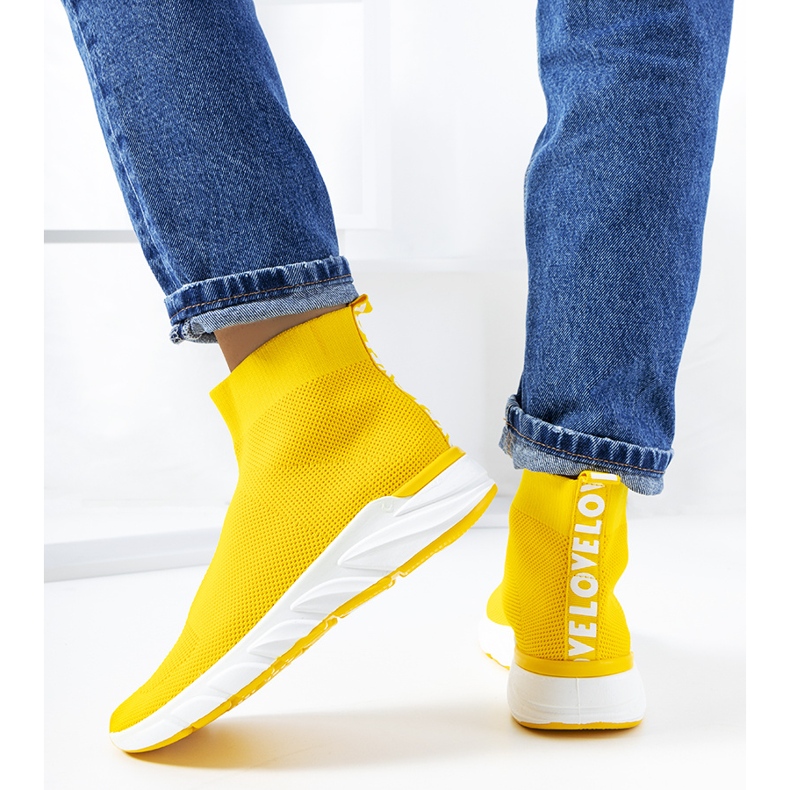 Sneaker alte William gialle giallo 2
