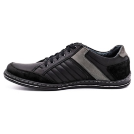 Scarpe uomo in pelle Olivier 236GT nere nero 1