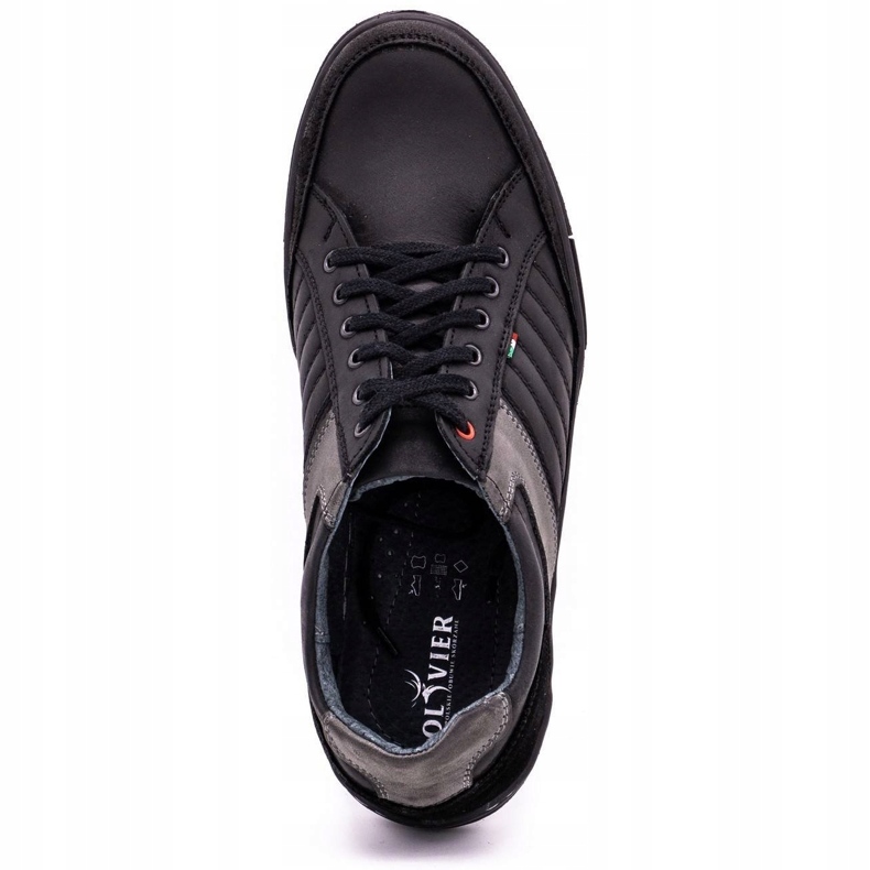 Scarpe uomo in pelle Olivier 236GT nere nero 4