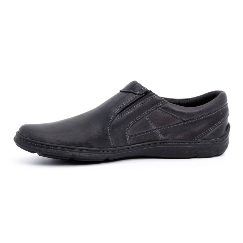 Joker Mocassini da uomo in pelle grigi 523J grigio 1