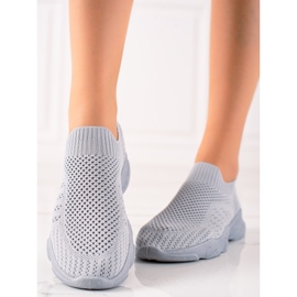 Sweet Shoes Sneakers sportive senza lacci grigio 1
