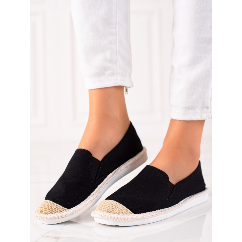 TRENDI Espadrillas nere casual nero 1