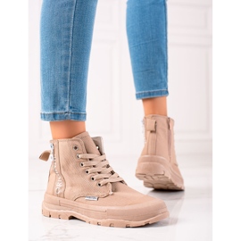 Sabatina Sneakers Alte Originali beige marrone 2