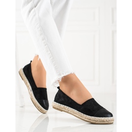 TRENDI Espadrillas Nere Con Glitter nero 2