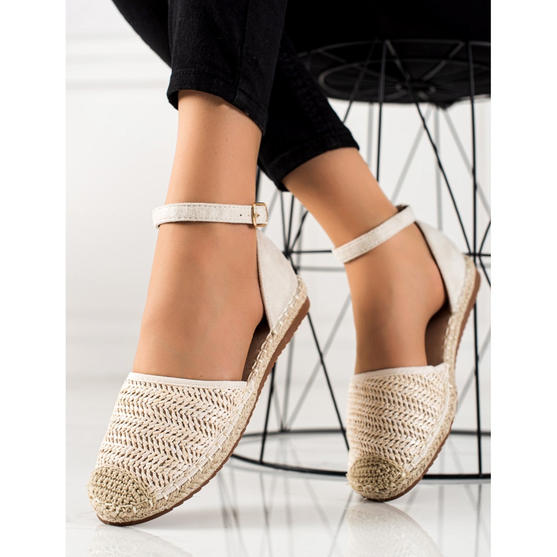 Anesia Paris Espadrillas Intrecciate Con Fibbia beige 1