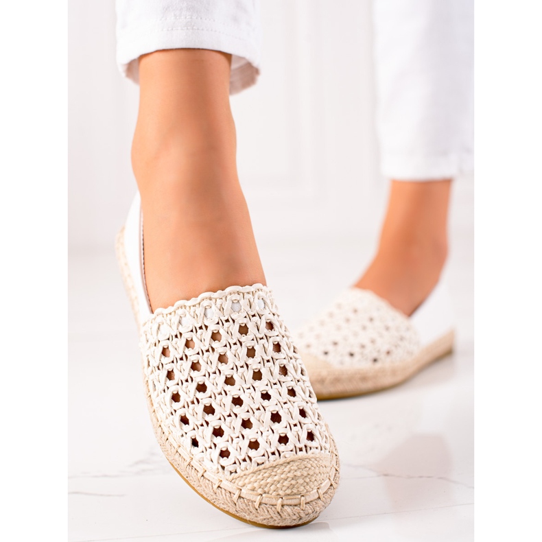 Lucky Shoes Espadrillas intrecciate beige 1