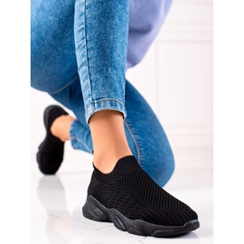 Sweet Shoes Sneakers sportive senza lacci nero 2