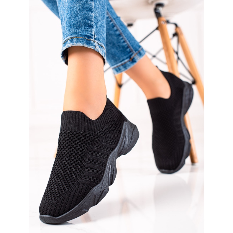 Sweet Shoes Sneakers sportive senza lacci nero 1