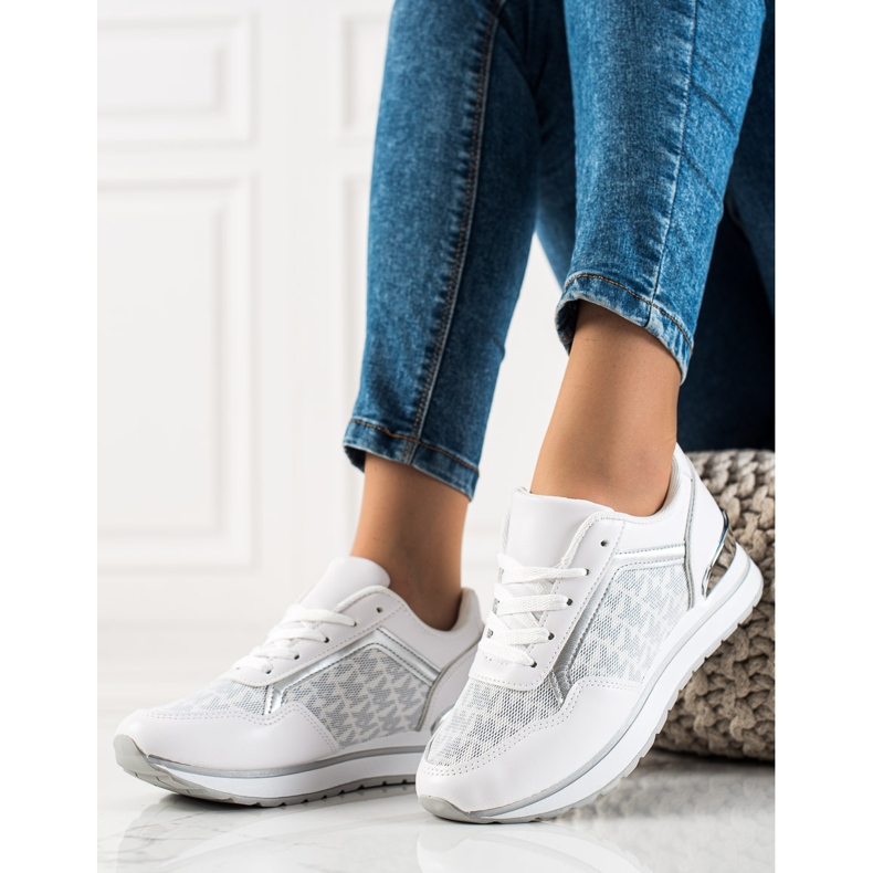 Sweet Shoes Scarpe da ginnastica bianche alla moda bianco 1