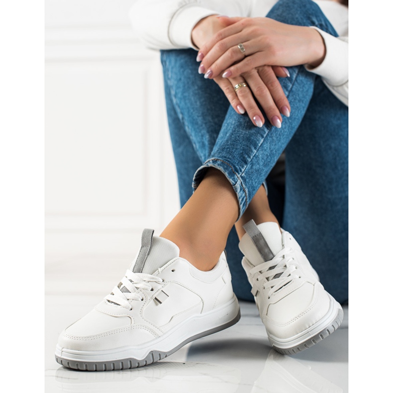 TRENDI Scarpe sportive bianche bianca 1