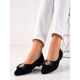 Filippo Décolleté in pelle nera nero 1