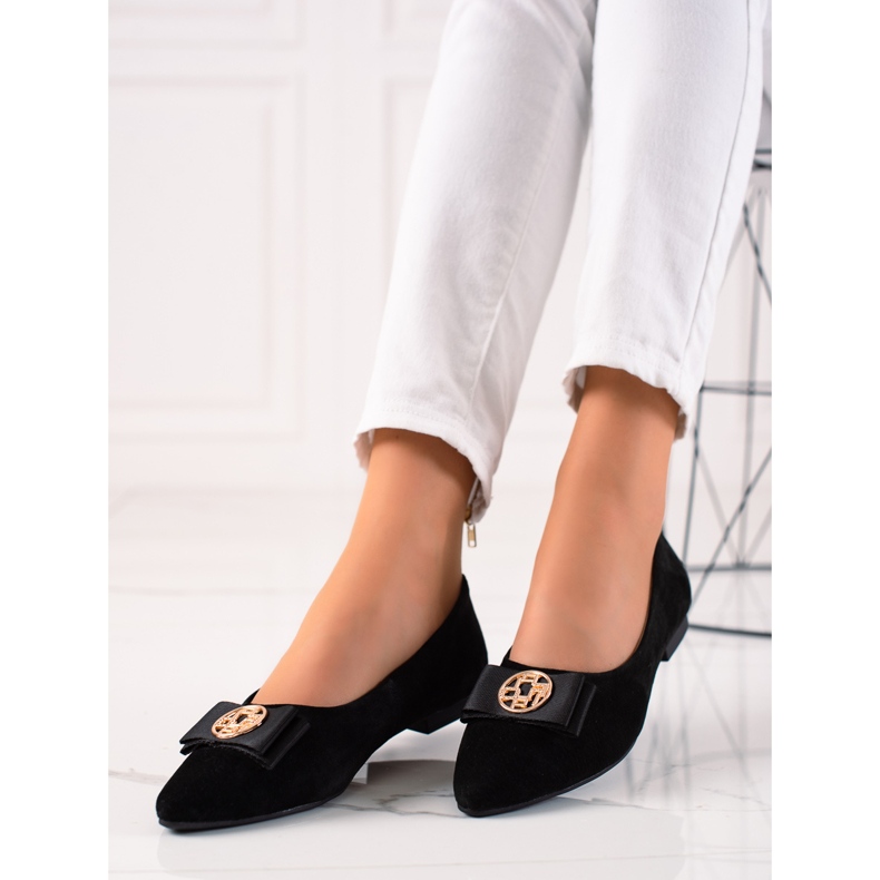 Filippo Décolleté in pelle nera nero 1