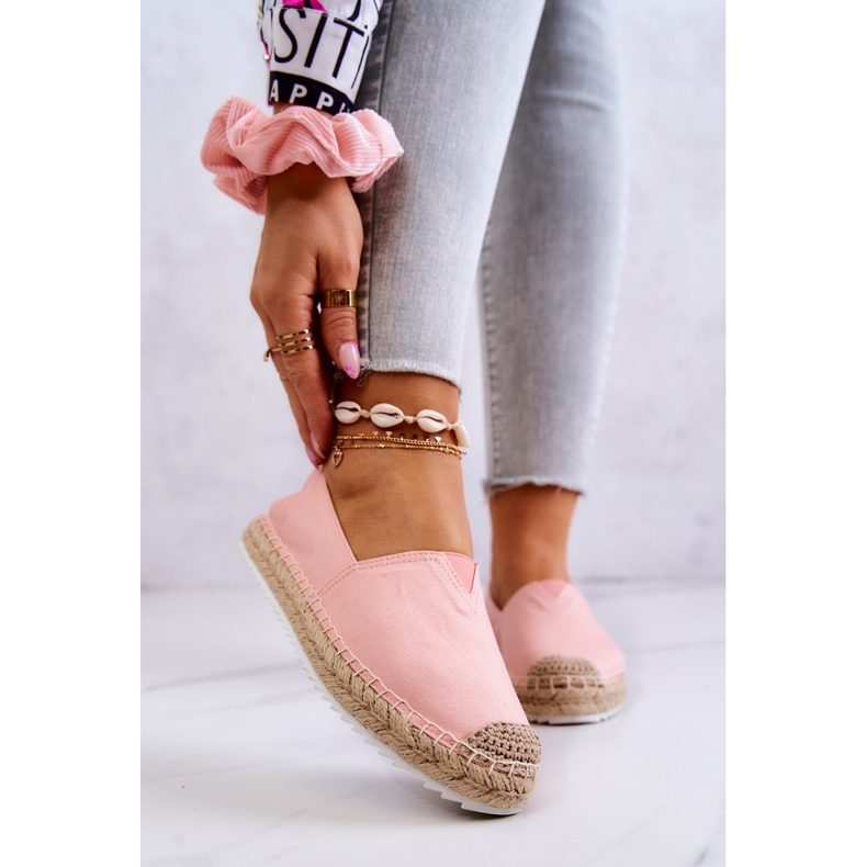 Espadrillas Su Una Suola Intrecciata Big Star HH274496 Rosa 1