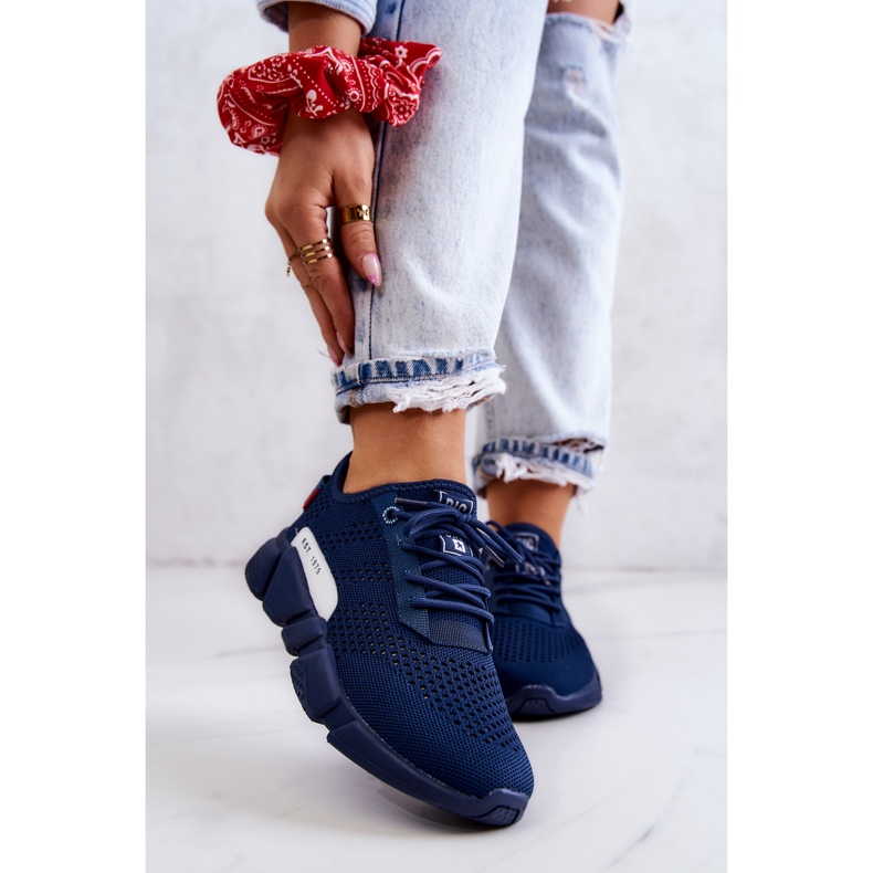 Scarpe sportive da donna Memory Foam Big Star JJ274274 Blu navy 1