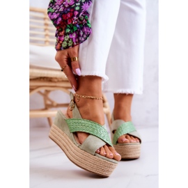 FW1 Sandali Da Donna Sulla Piattaforma Emmalee Verde 1