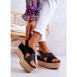 FW1 Sandali da donna sulla piattaforma Emmalee nera nero 2