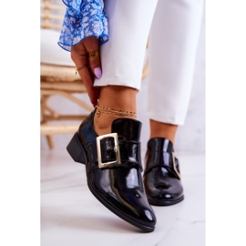 PA2 Scarpe in vernice con fibbia Taliya nere nero 1
