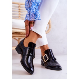 PA2 Scarpe in vernice con fibbia Taliya nere nero 2