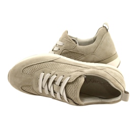 Scarpe da donna in pelle traforata Caprice 23708-28 nei toni del verde 6