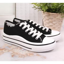 Sneakers sulla piattaforma S. Barski W OLI156A nere nero 2